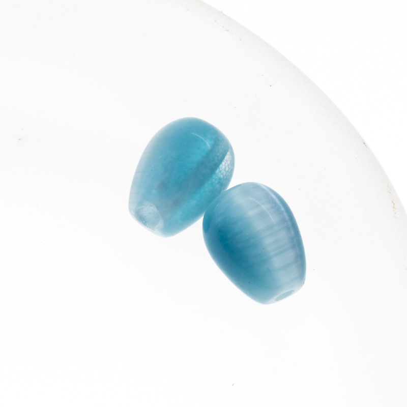 キャッツアイビーズ|K4833|5X7mm|クリスタル,アメジスト,ライト